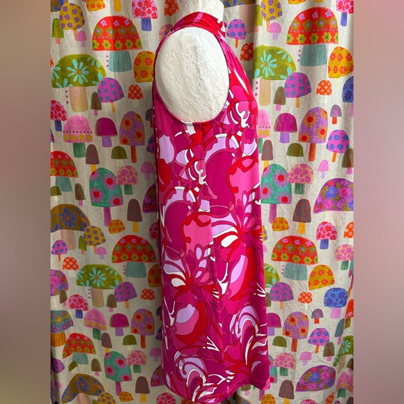 Trina Turk Halter Style Tie Neck Dress. Small - Picture 3 of 10